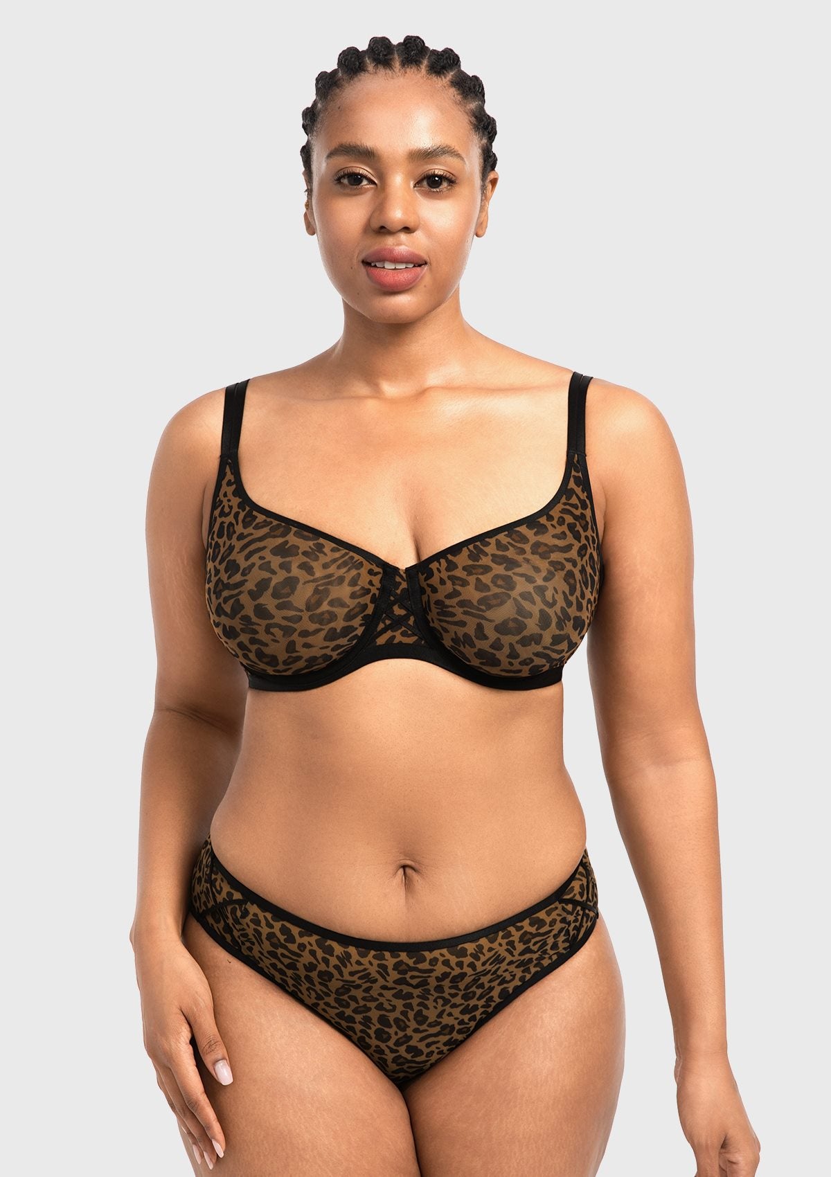 Lyra Sheer Mesh Multi-Way Unlined Balconette Bra - HSIA