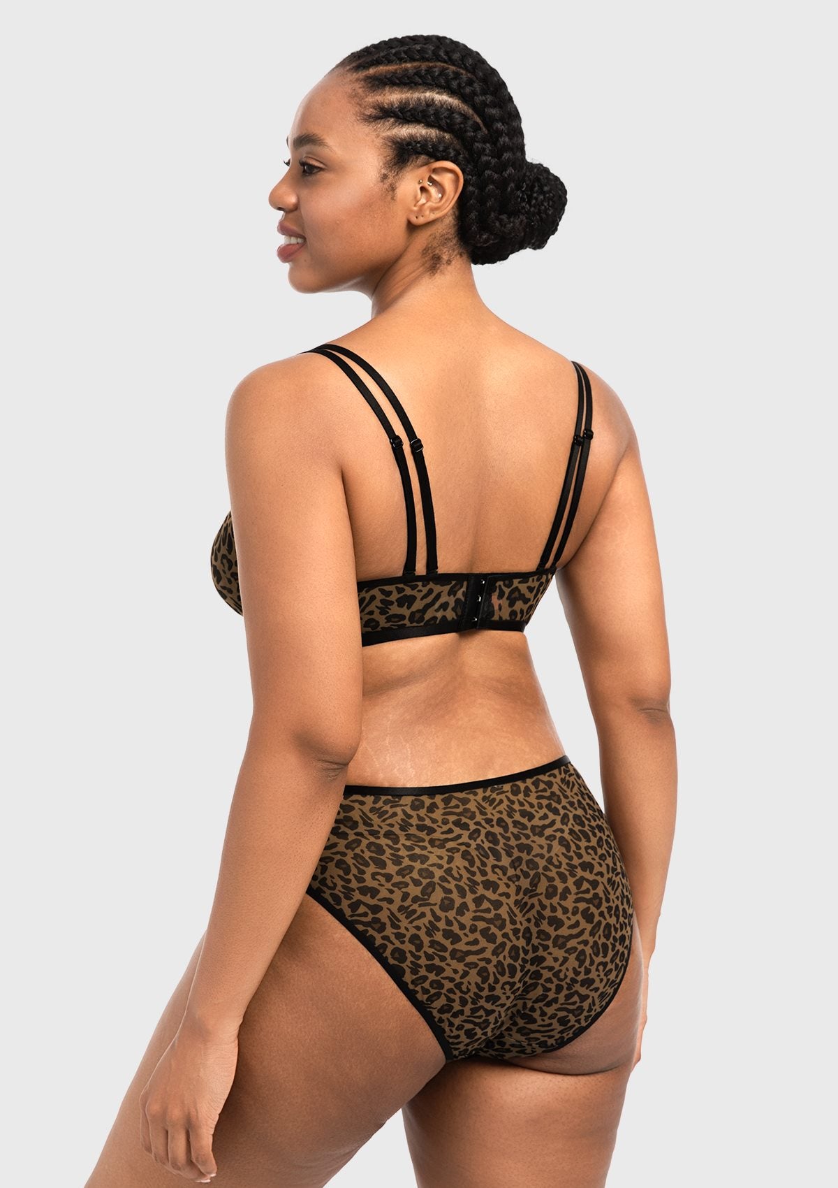 Lyra Sheer Mesh Multi-Way Unlined Balconette Bra - HSIA