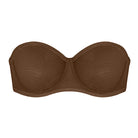 Leopard Unlined Strapless Minimizer Bra - HSIA
