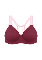 ComfyArc Unlined Outside Underwire Racerback Sports Bra - HSIA
