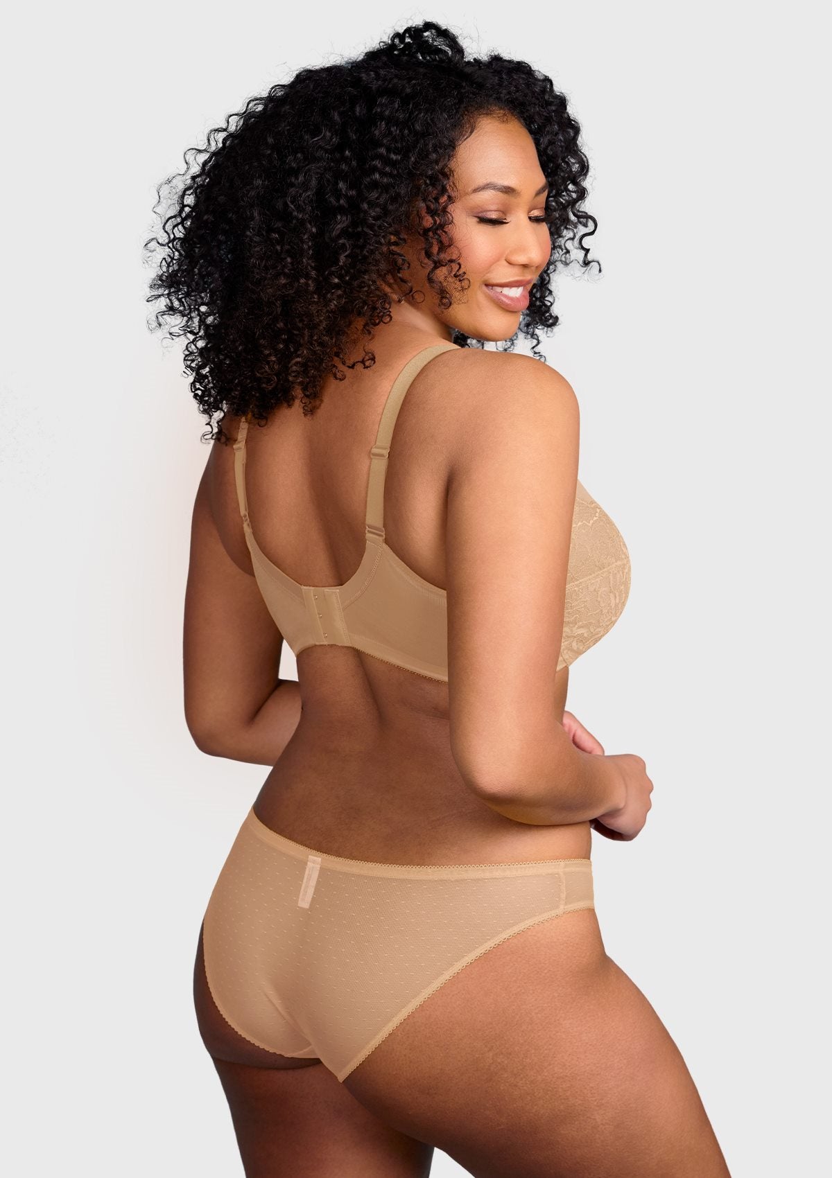 Enchante Lace Unlined Full Coverage Underwire Bra - HSIA