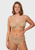 Pretty In Petals Unlined Strappy Lace Bra - HSIA