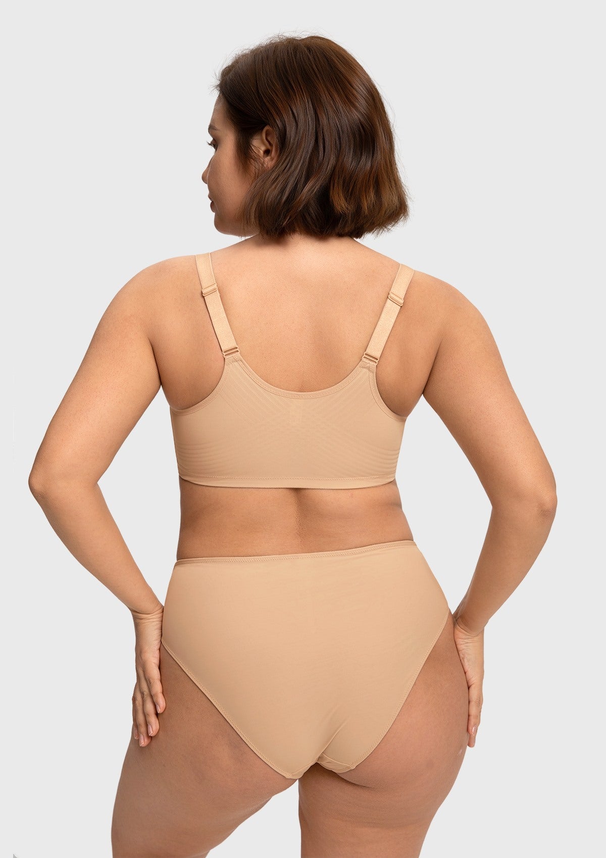 HSIA Anemone Unlined Plus Size Front Closure 3/4 Cup Underwire Back Support Bra Lace Trim for Sculpted Lift Womenswear - HSIA