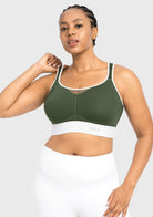 HSIA FlexCore High Impact Racerback Sports Bra Adjustable Support Full Coverage Fit - HSIA