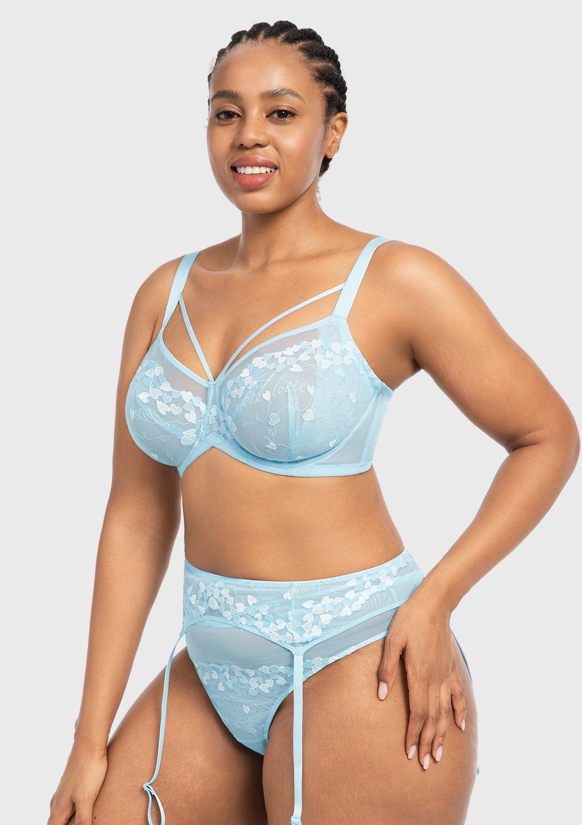 HSIA Renna Holiday Edit Embroidery Pink Lace Underwire Bra - HSIA