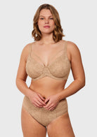 Pretty In Petals Unlined Strappy Lace Bra - HSIA