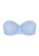 Bella Sheer Mesh Unlined Underwire Strapless Balconette Bra - HSIA