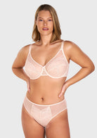 (Cardi B recommends)Enchante Unlined Non-padded Lace Underwire Bra - HSIA