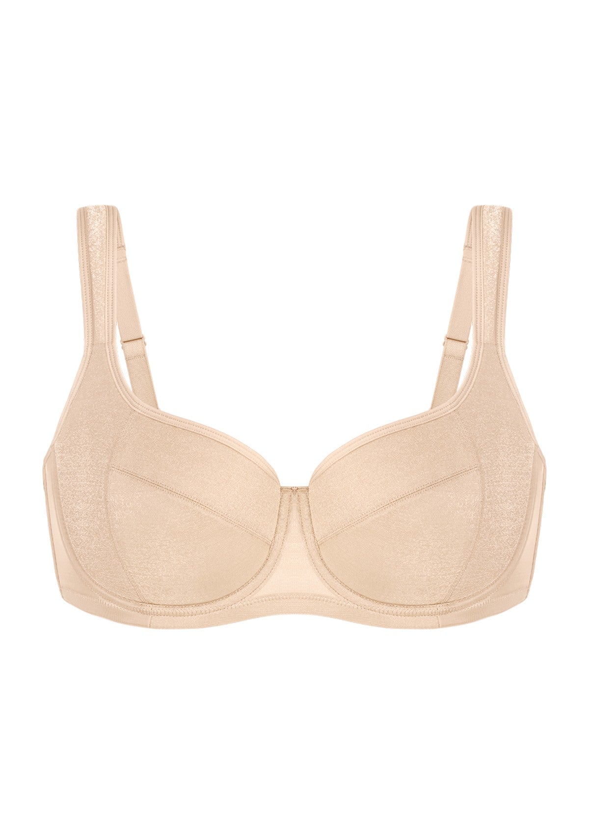 Starry Night Lightly Lined Lightly Padded Plus Size Pink Balconette Bra - HSIA