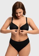 Comfort Underwire Front Closure Molded Cup Bra - HSIA