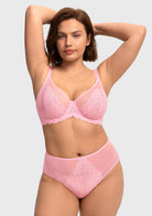 Mermaid Scales Lace Unlined Bra - HSIA
