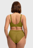 Enchante Lace Unlined Full Coverage Underwire Bra - HSIA