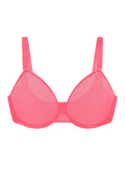 HSIA Square Neckline Half Cup Full-Bust Bra Double Layer Padded 3D Curved Cups Wide Pressure-Relief Straps Breathable Mesh Side Support Smooth Seamless ¨C HSIA