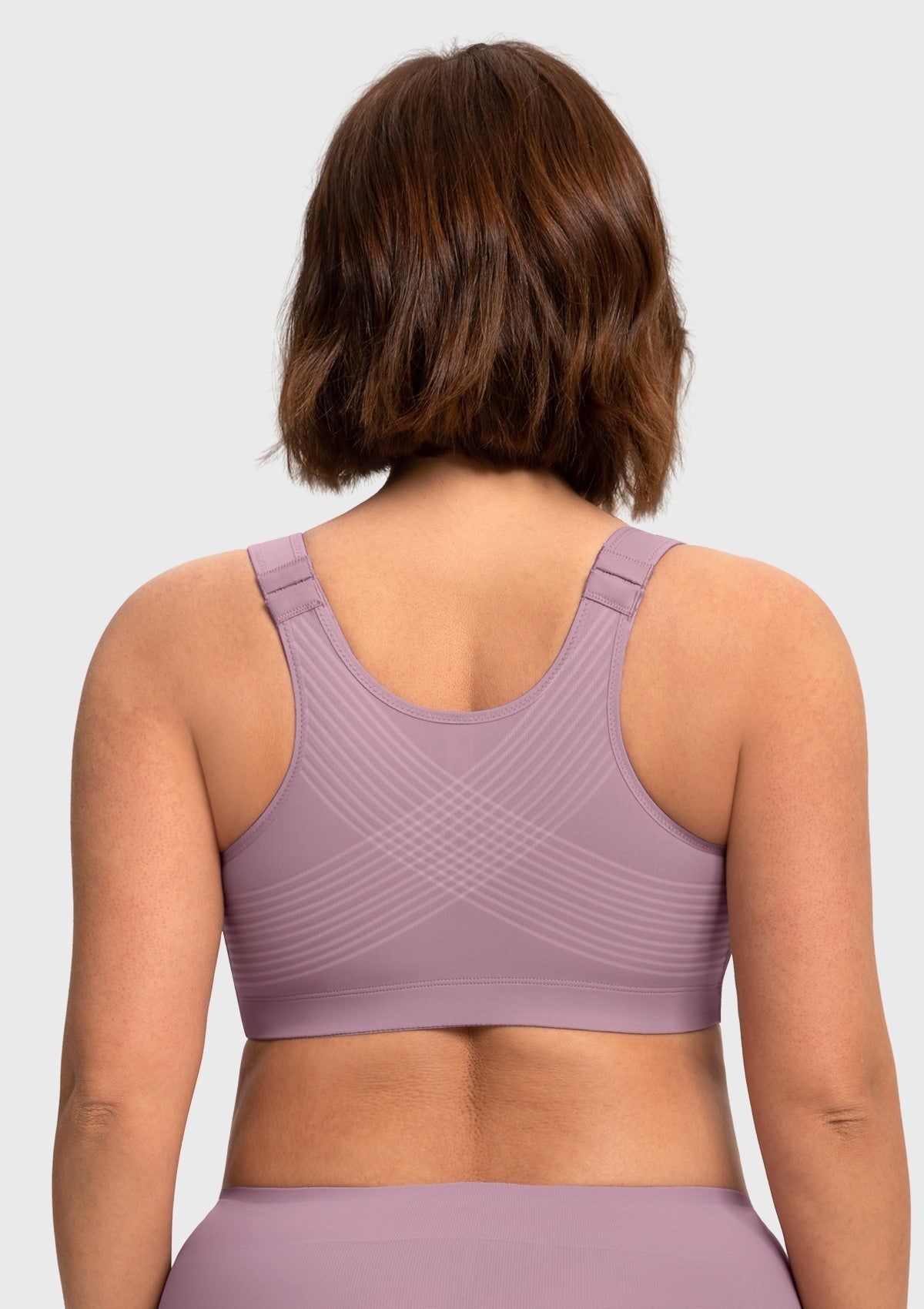 AlignFit Front Closure Posture Corrector Wireless Minimizer Full Coverage Bra - HSIA