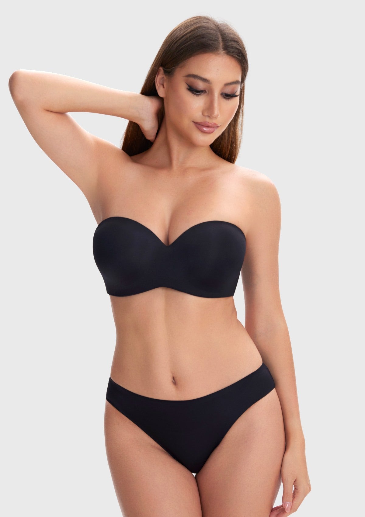 Breya Silicone-Free Seamless Push Up Strapless Bra - HSIA
