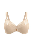 HSIA Anemone Unlined Plus Size Front Closure 3/4 Cup Underwire Back Support Bra Lace Trim for Sculpted Lift Womenswear - HSIA