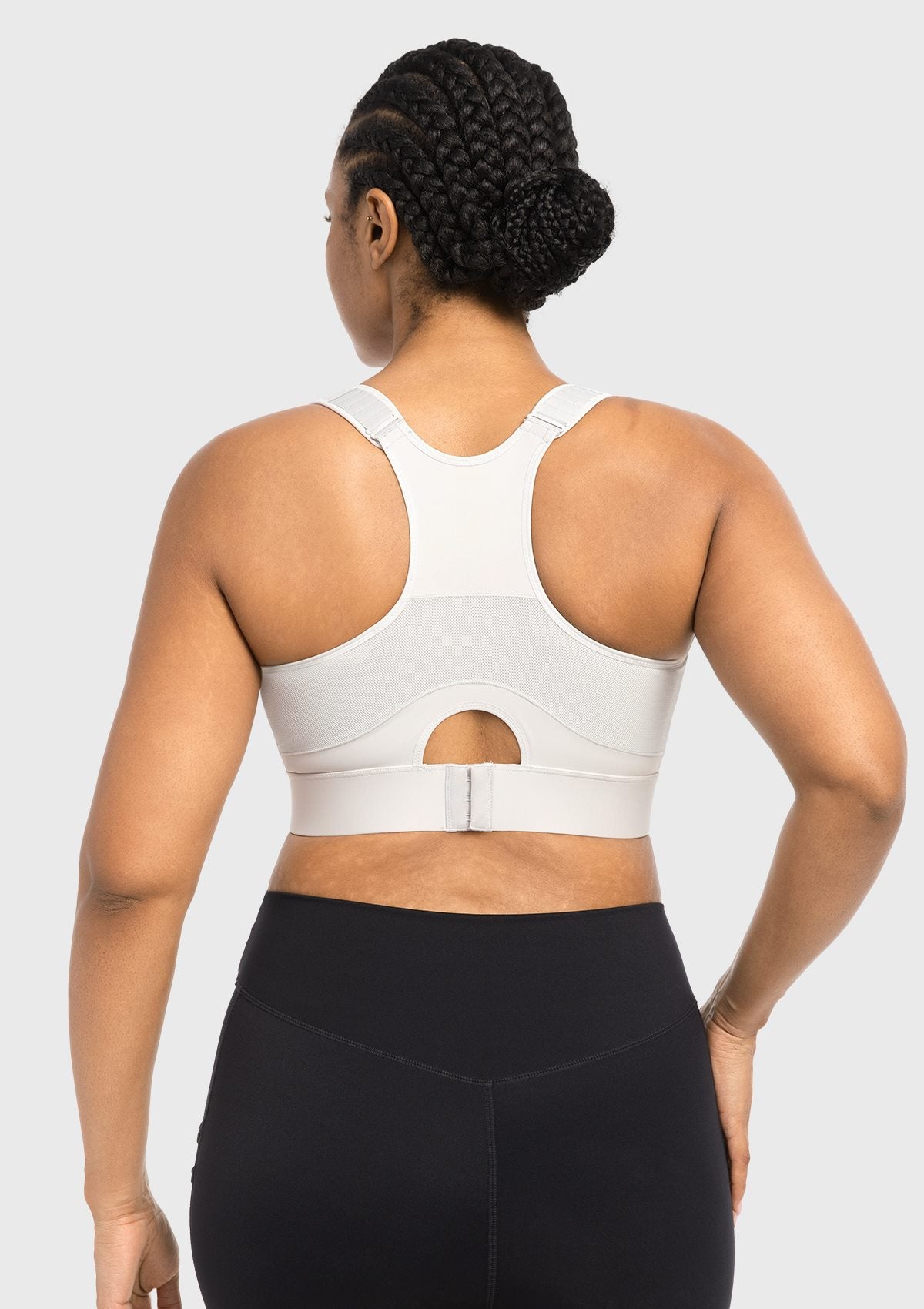 HSIA FlexCore High Impact Racerback Sports Bra Adjustable Support Full Coverage Fit - HSIA