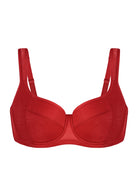 Starry Night Lightly Lined Lightly Padded Plus Size Balconette Bra - HSIA