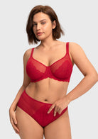 Mermaid Scales Lace Unlined Bra - HSIA