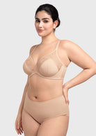 HSIA BloomStitch Floral Embroidery Underwire Bra 3/4 Cup Elegant Support Fit - HSIA
