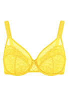 Enchante Lace Unlined Full Coverage Underwire Bra - HSIA