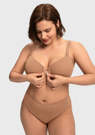 Comfort Underwire Front Closure Molded Cup Bra - HSIA