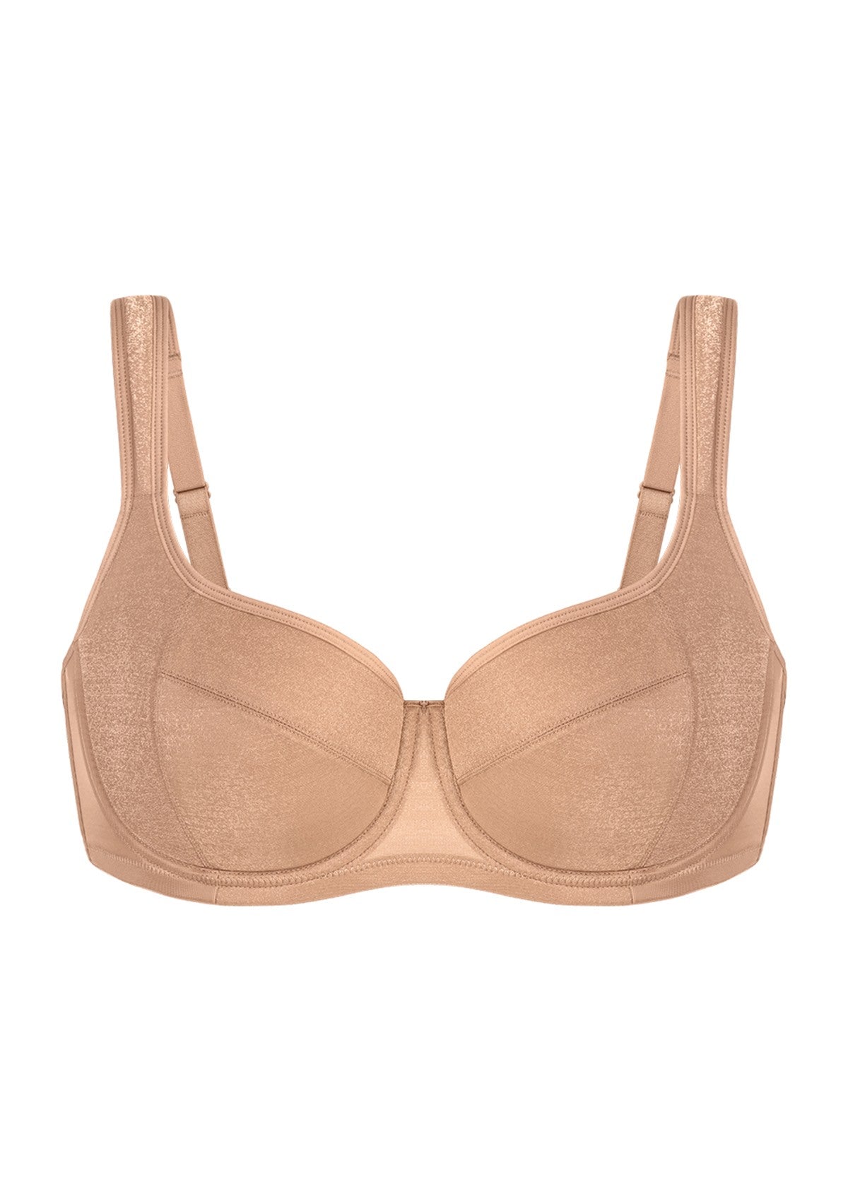 Starry Night Lightly Lined Lightly Padded Plus Size Balconette Bra - HSIA
