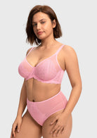 Mermaid Scales Lace Unlined Bra - HSIA