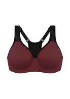 ComfyArc Unlined Outside Underwire Racerback Sports Bra - HSIA