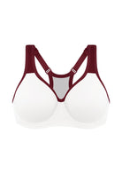 ComfyArc Unlined Outside Underwire Racerback Sports Bra - HSIA