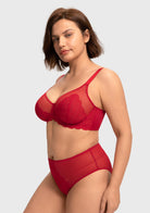 Mermaid Scales Lace Unlined Bra - HSIA
