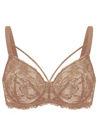 Pretty In Petals Unlined Strappy Lace Bra - HSIA