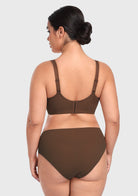 HSIA Joan Comfortzone Soft T-Shirt Full Coverage Unlined Unpadded Underwire Plus Size Minimizer Bra Everyday Bra - HSIA