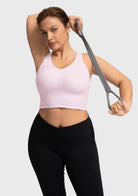 HSIA AirBalance Wirefree Lightly Padded Medium Support Breathable Sports Bra - HSIA