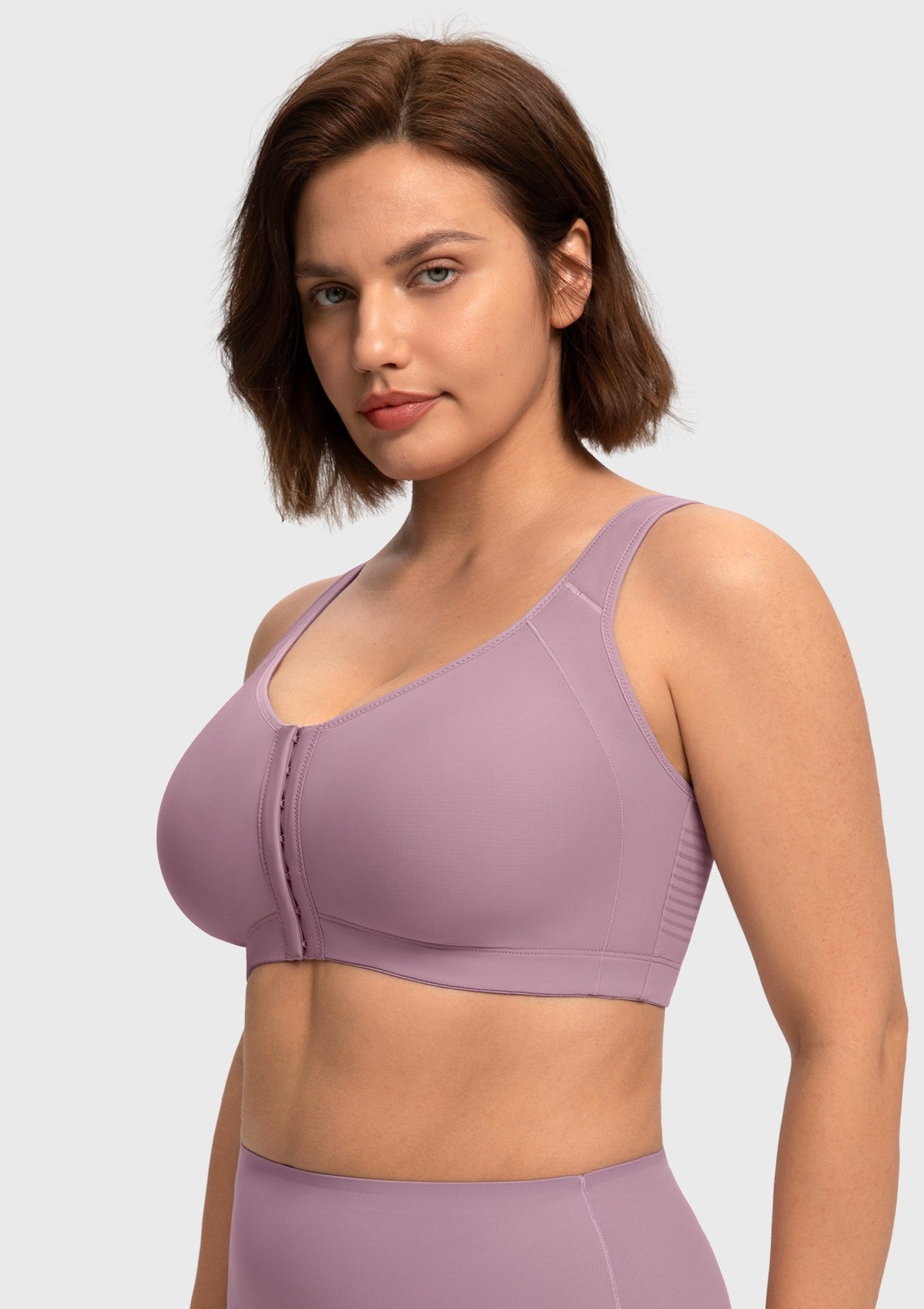 AlignFit Front Closure Posture Corrector Wireless Minimizer Full Coverage Bra - HSIA