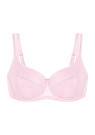 Starry Night Lightly Lined Lightly Padded Plus Size Pink Balconette Bra - HSIA
