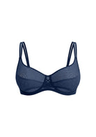 Lyra Sheer Mesh Multi-Way Unlined Balconette Bra - HSIA