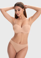 Breya Silicone-Free Seamless Push Up Strapless Bra - HSIA