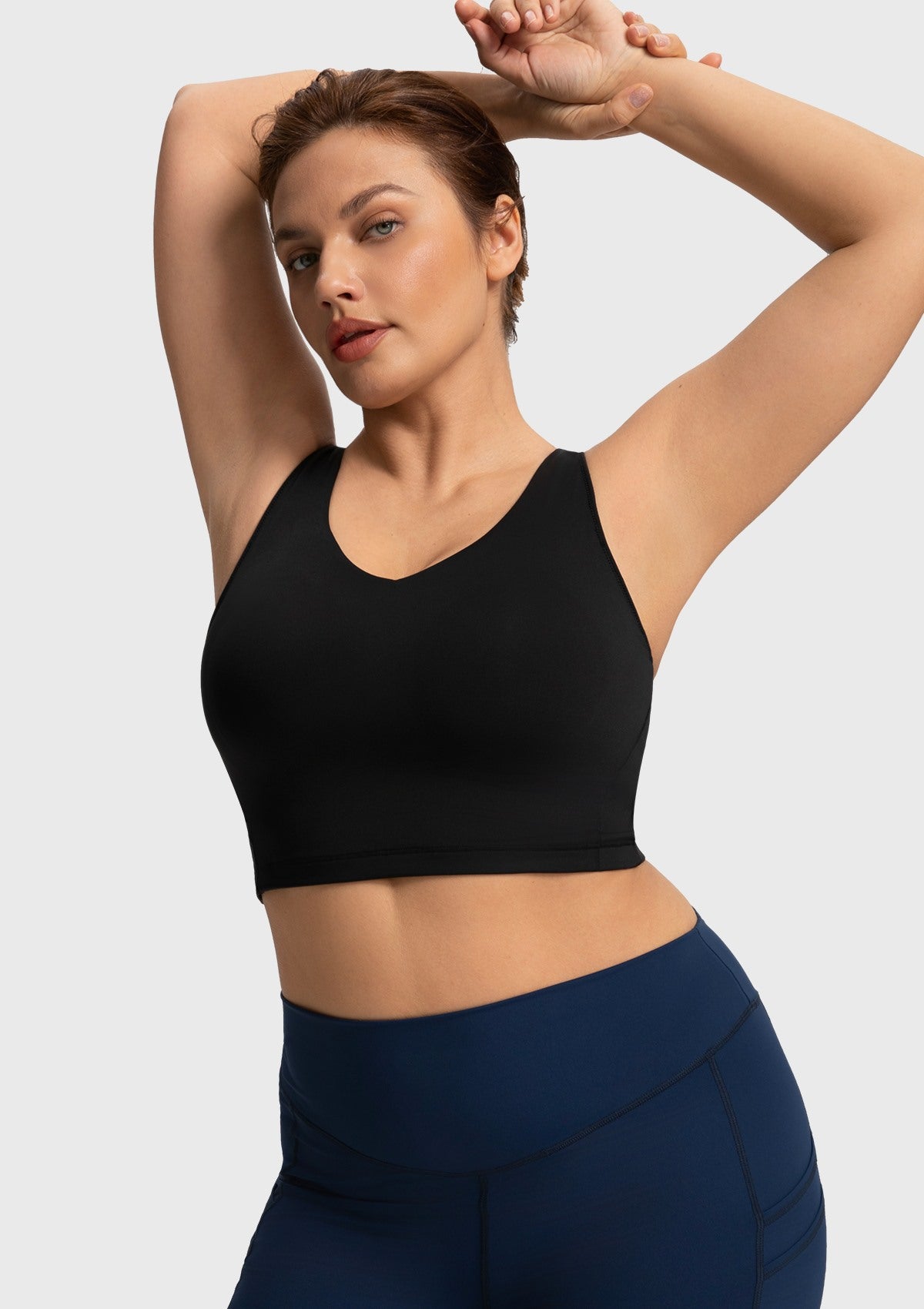 HSIA AirBalance Wirefree Lightly Padded Medium Support Breathable Sports Bra - HSIA