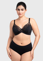 HSIA BloomStitch Floral Embroidery Underwire Bra 3/4 Cup Elegant Support Fit - HSIA