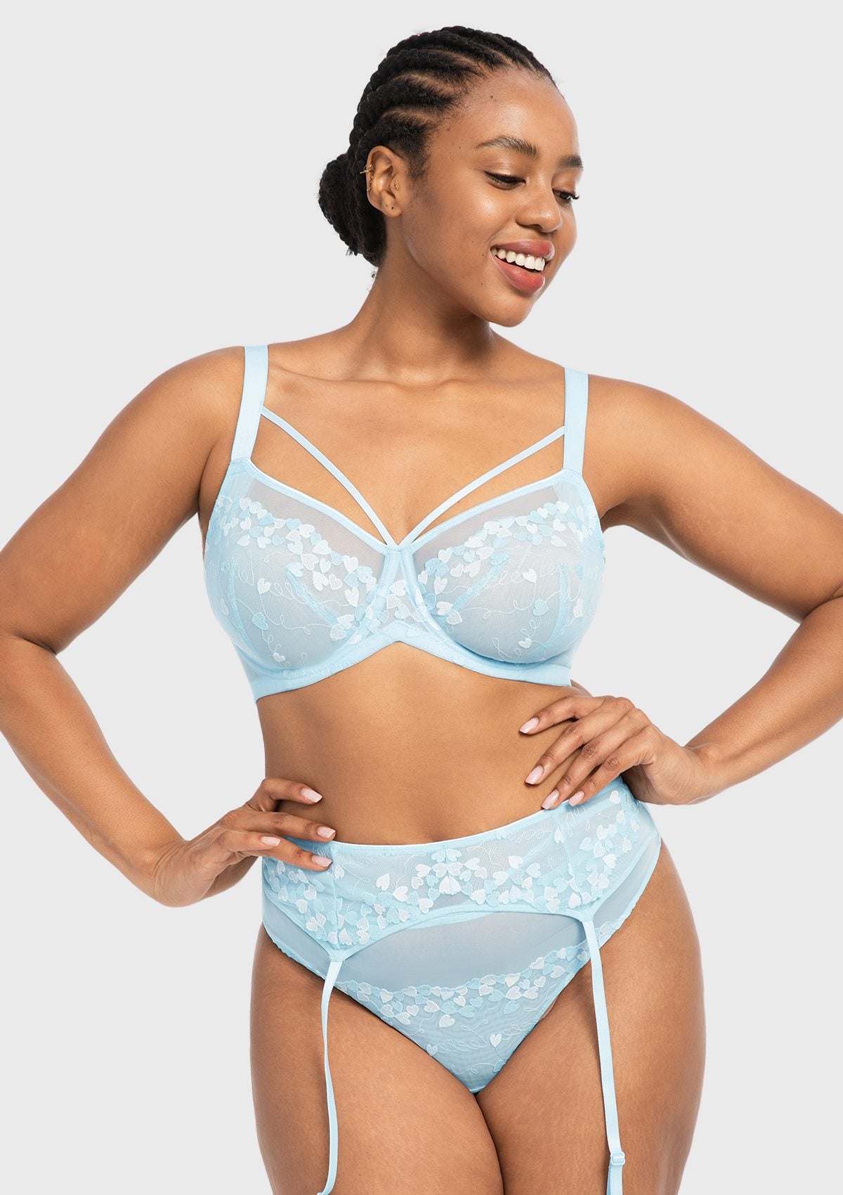HSIA Renna Holiday Edit Embroidery Pink Lace Underwire Bra - HSIA