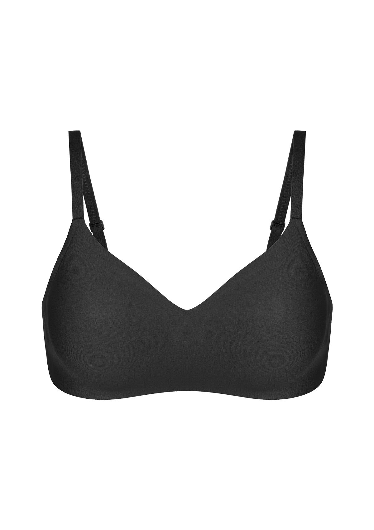 HSIA V-Neck Wireless Bra Breathable Mesh Lining Jelly Gel Lifting Support T-shirt Push Up Bralettes Plunge Seamless - HSIA