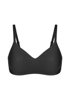 HSIA V-Neck Wireless Bra Breathable Mesh Lining Jelly Gel Lifting Support T-shirt Push Up Bralettes Plunge Seamless - HSIA