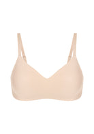 HSIA Ada Buttery Soft V-Neck Wireless Comfortable Bra No Underwire Supportive T-shirt Push Up Bralettes Plunge Seamless - HSIA