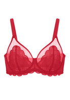 Mermaid Scales Lace Unlined Bra - HSIA