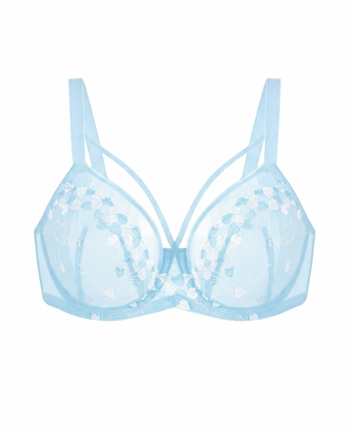 HSIA Renna Holiday Edit Embroidery Pink Lace Underwire Bra - HSIA