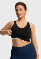 HSIA AirBalance Wirefree Lightly Padded Medium Support Breathable Sports Bra - HSIA