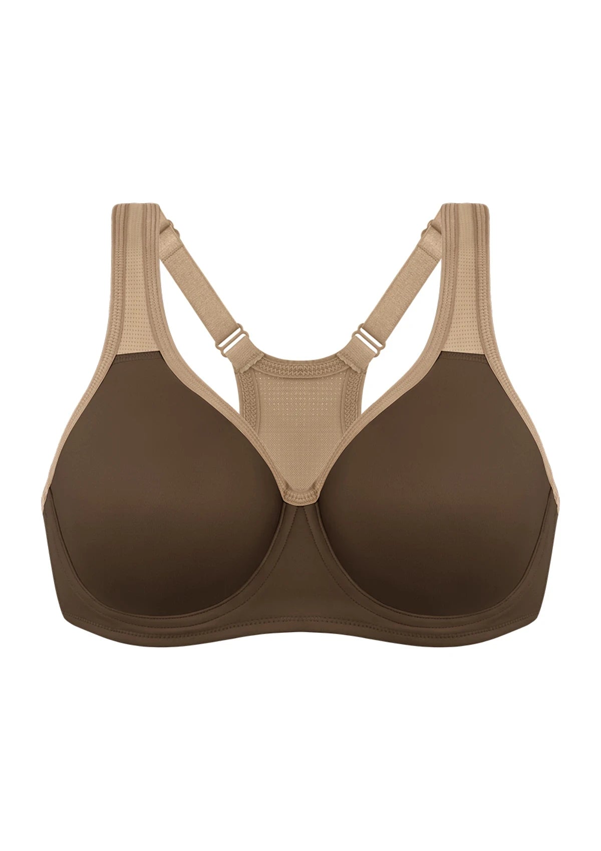 ComfyArc Unlined Outside Underwire Racerback Sports Bra - HSIA