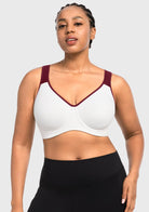 ComfyArc Unlined Outside Underwire Racerback Sports Bra - HSIA