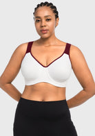 ComfyArc Unlined Outside Underwire Racerback Sports Bra - HSIA